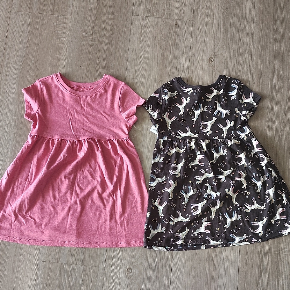 Old Navy Pink and Black Casual Sundress 2T